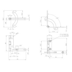 Mini Sttte Hngsel "Hild" - Forniklet