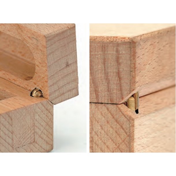 Mini Cylinderhngsel "Heimd" 5x15mm - Bronzeret