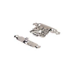 Mini Lukkebeslag "Njord" - Forniklet - 22x31mm