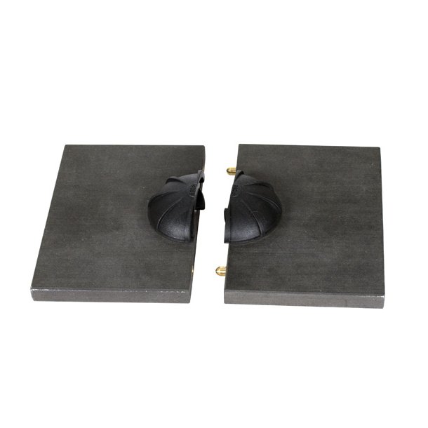 Spndebeslag "Turtle" 62mm - Sort