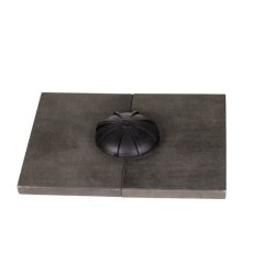 Spndebeslag "Turtle" 62mm - Sort