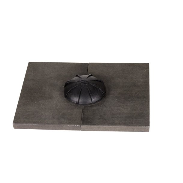 Spndebeslag "Turtle" 62mm - Sort