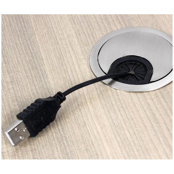 Kabelgennemfring "Waal" - 80x13mm Hvid