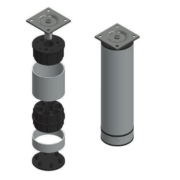 DIY Mbelben "Jaco" - 40mm Fod - Alu Finish