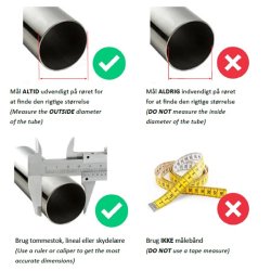 Dupsko M2 20mm - Sort - til Rrben
